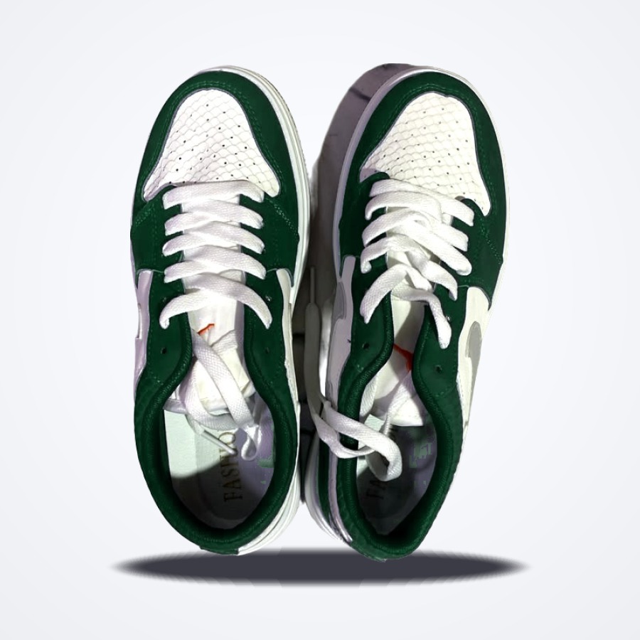 Baskets Basses Blanc & Vert