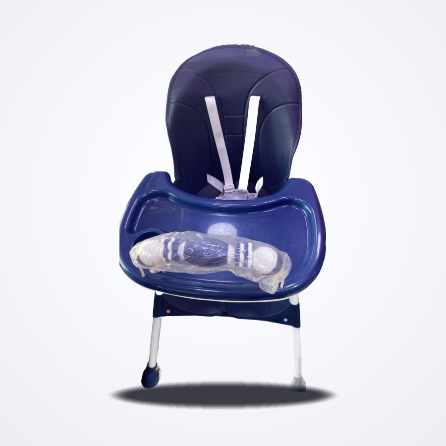 Chaise Haute Bébé Évolutive Bleu Marine